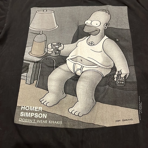Vintage 1995 Homer Simpson Doesn't Wear Khakis - Picture 4 of 16